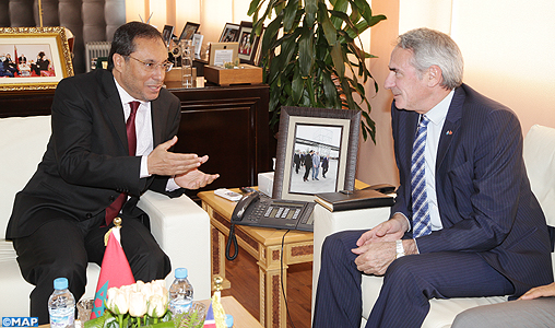 M. Amara s’entretient avec le Haut-Commissaire australien au commerce des moyens de renforcer la coopération Maroc-Australie dans les domaines des mines et des énergies