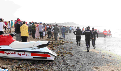 Six enfants morts noyés sur une plage proche de Oued Cherrate et 5 autres portés disparus (autorités locales)