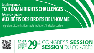 “Les réponses locales aux défis des droits de l’homme” au  menu de la 29ème session du congrès des pouvoirs locaux