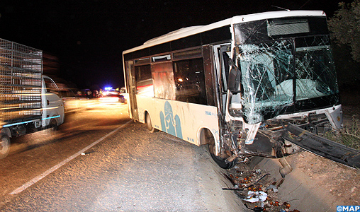 Un mort et 9 blessés dans un accident de bus près de Fès