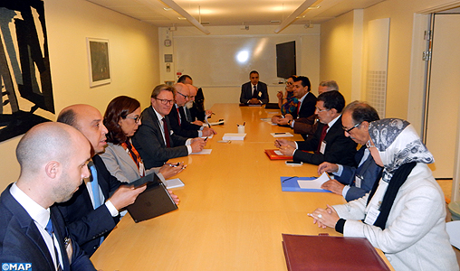 La délégation marocaine s’entretient à Stockholm avec le président du Parlement et plusieurs dirigeants de partis politiques