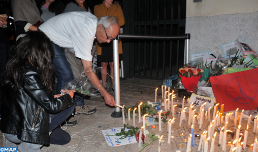 Attentats de Paris : Sit-in de solidarité avec le peuple français à Casablanca