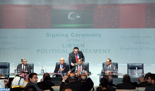 Signature à Skhirat de l’accord politique libyen