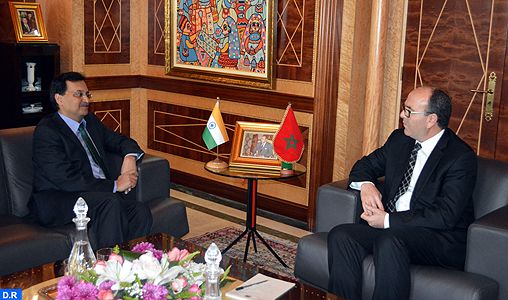 M. Benchamach et l’ambassadeur de l’Inde au Maroc pour la création d’une plate-forme commune de soutien à l’action parlementaire bilatérale