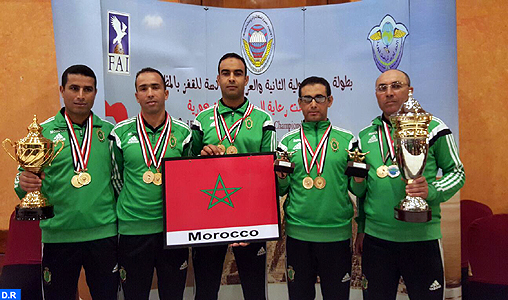Le Maroc remporte le 6è championnat arabe et le 2è tournoi international d’Egypte de saut en parachute (par équipes)