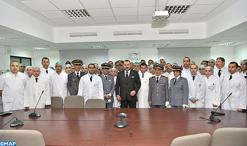 SM le Roi inaugure le Centre de virologie, des maladies infectieuses et tropicales de l’Hôpital militaire d’Instruction Mohammed V de Rabat