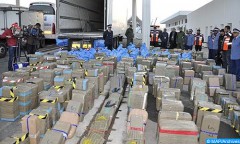 Interception au poste frontière Bir Guendouz-Guerguerat d’un camion de transport international avec à bord près de 4 tonnes de hachich (DGSN)