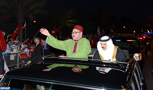 Un accueil officiel réservé à SM le Roi en visite de fraternité et de travail au Royaume de Bahreïn