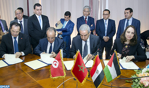 Signature au Caire de cinq protocoles d’accords de coopération entre les pays membres du ‘’Protocole d’Agadir’’