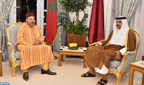 Entretiens entre Sa Majesté le Roi et l’Emir de l’État du Qatar