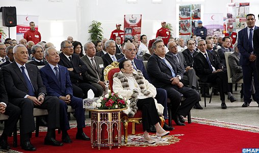 SAR la Princesse Lalla Malika lance la Semaine nationale du Croissant Rouge Marocain à l’Etablissement Ahmed Ben Zaïd Al Nahyane à Aïn Atiq