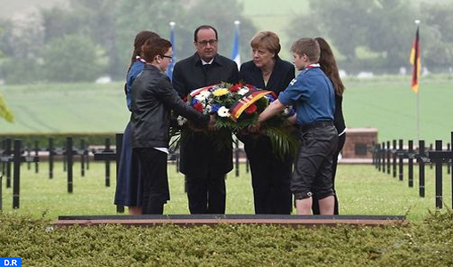 François Hollande et Angela Merkel célèbrent le centenaire de la bataille de Verdun