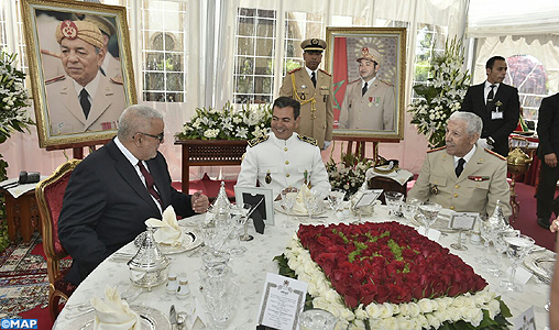 SAR le Prince Moulay Rachid préside un déjeuner offert par SM le Roi à l’occasion du 60ème anniversaire des Forces Armées Royales