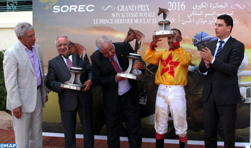 Le Cheval Badan remporte le Grand Prix SAR le Prince Héritier Moulay El Hassan des courses hippiques