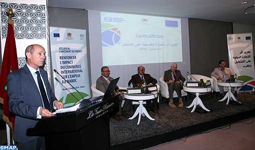 Atelier à Rabat de lancement du projet “renforcer l’impact du commerce international sur l’emploi au Maroc”
