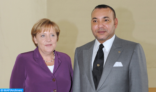 Entretien téléphonique entre SM le Roi et la chancelière Allemande Madame Angela Merkel (Cabinet Royal)