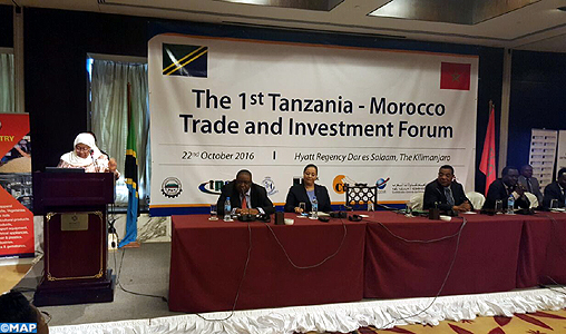 Tenue à Dar es Salam du 1er Forum maroco-tanzanien pour le commerce et l’investissement