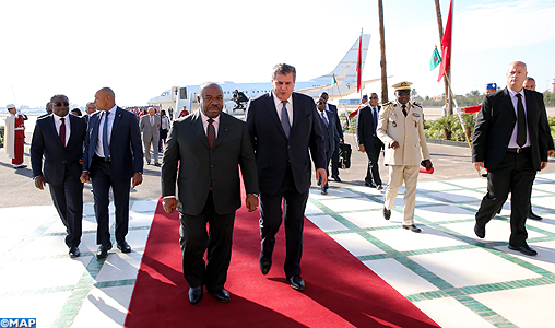 CPO22: arrivée à Marrakech du président gabonais