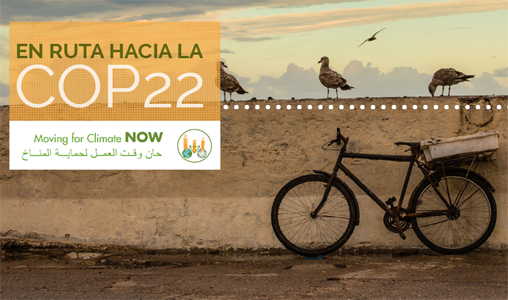 COP22: un tour cycliste relie Séville à Marrakech pour sensibiliser sur les enjeux du changement climatique