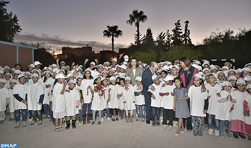 SAR la Princesse Lalla Hasnaa visite à Marrakech l’école Oum Al Fadl, inscrite au programme Eco-écoles