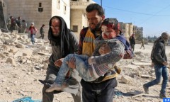 Plus de 10.000 civils ont fui les quartiers rebelles d’Alep en 24 heures (OSDH)