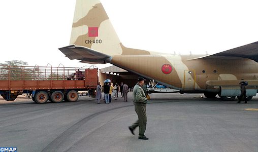 Arrivée à Agadez du premier lot de l’aide humanitaire d’urgence marocaine aux subsahariens expulsés vers le Niger