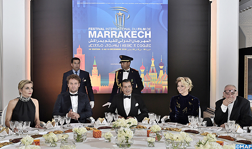 SAR le Prince Moulay Rachid préside un dîner offert par SM le Roi à l’occasion de l’ouverture officielle de la 16è édition du Festival international du film de Marrakech