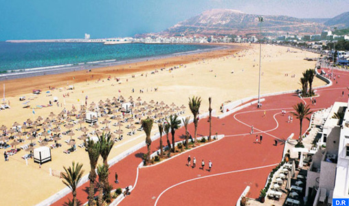 Agadir : Hausse de 16,03 % du nombre de touristes durant le 1er trimestre 2017