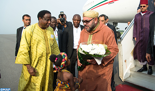 Arrivée de SM le Roi à Accra pour une visite officielle en République du Ghana
