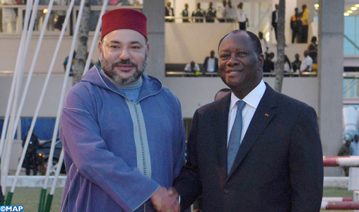 Arrivée de SM le Roi à Abidjan pour une visite d’amitié et de travail en République de Côte d’Ivoire