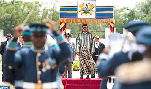 Cérémonie d’accueil officiel de SM le Roi à Accra