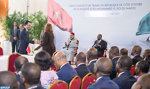 SM le Roi et le Chef de l’Etat ivoirien président la cérémonie de présentation des travaux du Groupe d’impulsion économique
