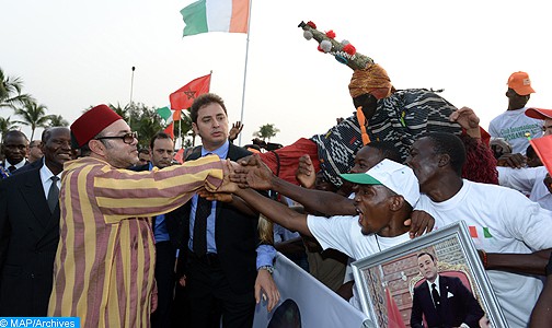 Abidjan réserve un accueil grandiose et coloré à SM le Roi Mohammed VI