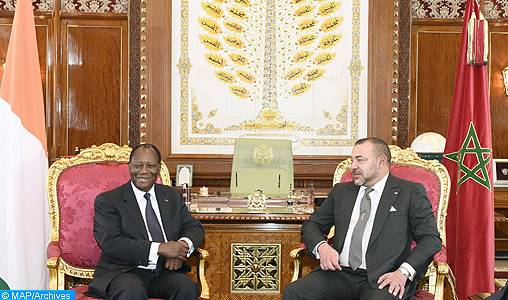 SM le Roi et le président de Côte d’Ivoire réitèrent leur volonté de voir une Afrique plus solidaire et unie