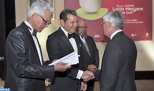 SAR le Prince Moulay Rachid préside un dîner offert par SM le Roi en l’honneur des invités du Trophée Hassan II et de la Coupe Lalla Meryem de golf