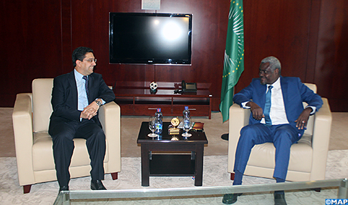 Addis-Abeba: La contribution agissante du Maroc à la réalisation de l’agenda africain au centre des entretiens entre M. Bourita et le président de la CUA