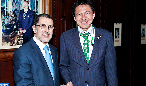 Le chef du gouvernement s’entretient à Rabat avec le vice-ministre parlementaire japonais des Affaires étrangères