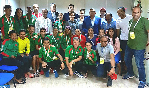 Jeux de la Francophonie : La délégation officielle rencontre les athlètes marocains médaillés