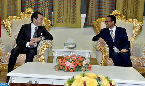 Arrivée à Addis-Abeba de SAR le Prince Moulay Rachid pour représenter SM le Roi au 29ème sommet de l’UA