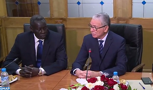 M. El Ouardi s’entretient avec le ministre sud-soudanais des Affaires Etrangères