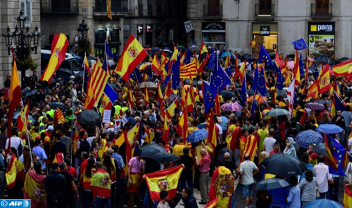 Grande manifestation à Barcelone contre l’indépendance de la Catalogne