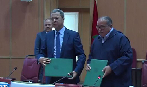 Signature d’une convention de partenariat entre le Conseil régional de Marrakech-Safi et le Groupe CDG