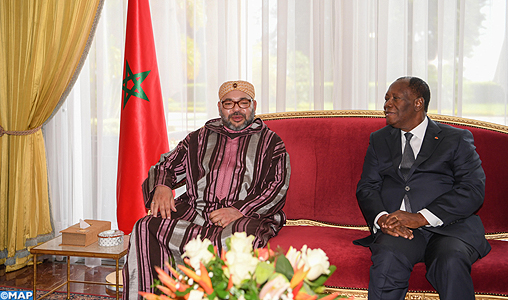 Entretiens en tête-à-tête entre SM le Roi et le Président Alassane Ouattara