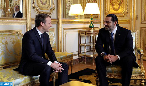 Saad Hariri s’entretient à l’Élysée avec le président français