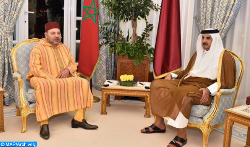 Entretien téléphonique de SM le Roi avec Cheikh Tamim Bin Hamad Al Thani, émir de Qatar (Cabinet Royal)