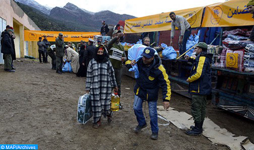 Vague de froid: La Fondation Mohammed V pour la solidarité porte assistance à plus de 2500 familles à Azilal