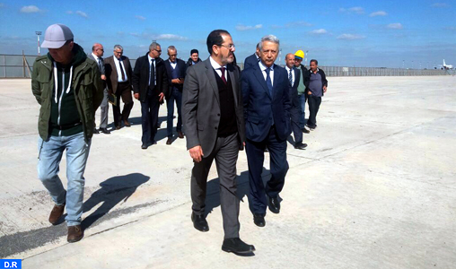 M. Sajid s’informe de l’état d’avancement des travaux d’extension du Terminal 1 de l’aéroport Mohammed V