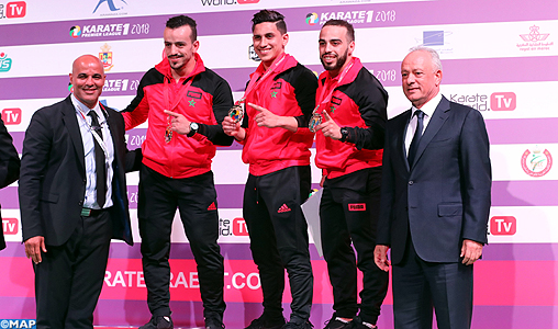 Coupe internationale Mohammed VI de Karaté (premier League): La sélection nationale du kata masculin remporte la médaille d’or et la sélection féminine remporte l’argent