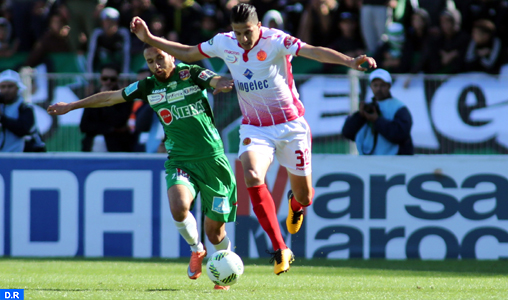 Botola Maroc Télécom D1 (25e journée): Le 124ème derby casablancais entre le Raja et le Wydad se solde par un nul 1-1