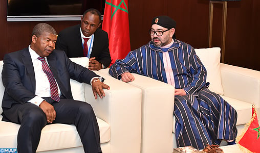 SM le Roi reçoit à Brazzaville le président de la République d’Angola